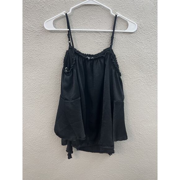 Womens Crave Fame by Almost Famous Top Size Small Black Cold Shoulder - Picture 1 of 11